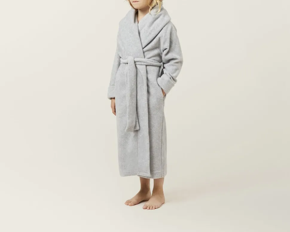 Mount fuji morgenkåbe lysegrå