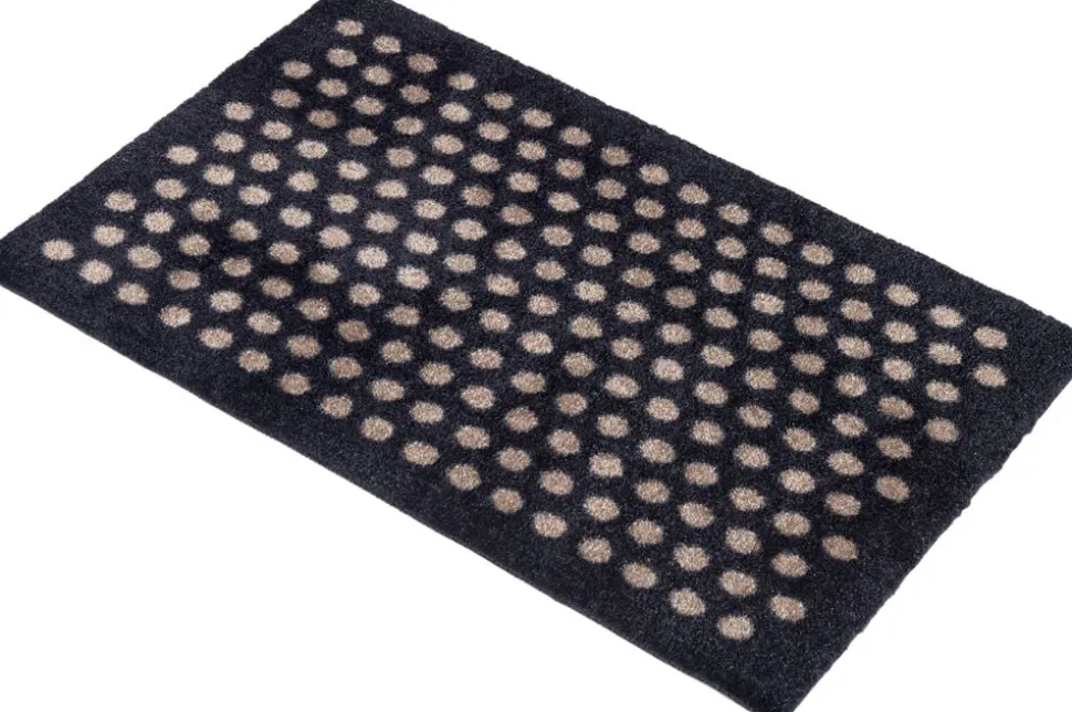 Måtte 40x60 cm, dot sort/sand