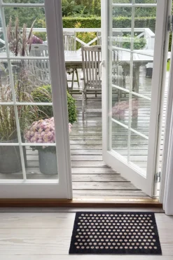 Måtte 40x60 cm, dot sort/sand