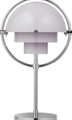 Multi-Lite Portable Lamp, EU Base: Chrome, Shade: Pale Lilac