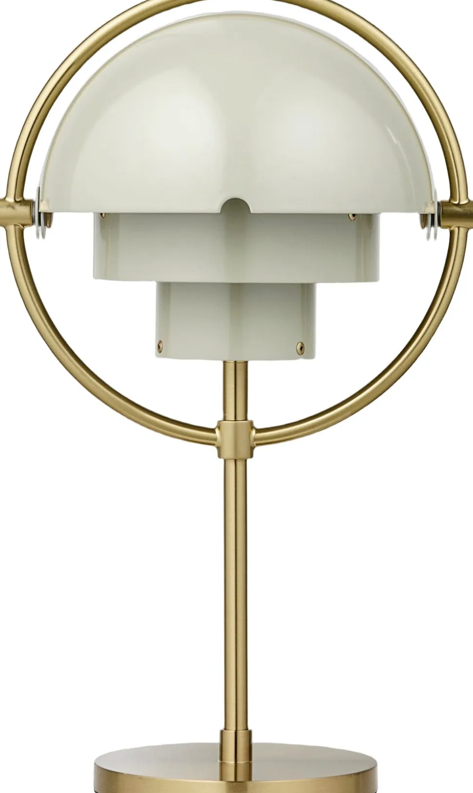Multi-Lite Portable Lamp, EU Base: Brass, Shade: Pastel Gray