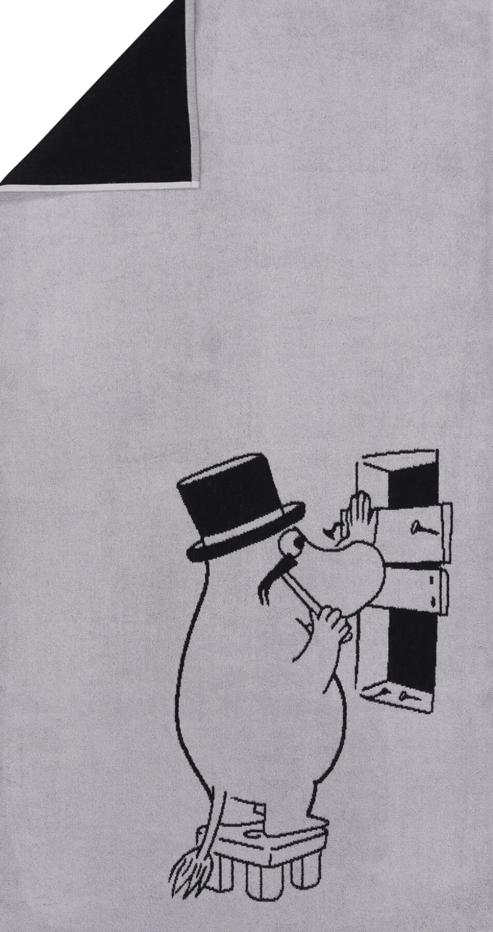 Mumi håndklæde, mumifar, grå