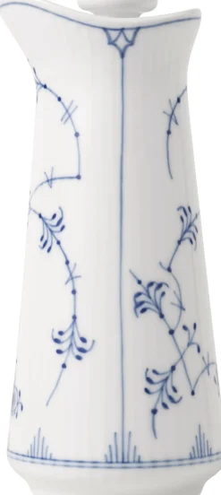 Musselmalet Riflet Olie- og Eddikeflaske, 13,5 cm