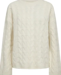 Myrna 5 Langærmede striksweater - 100% Uld RWS