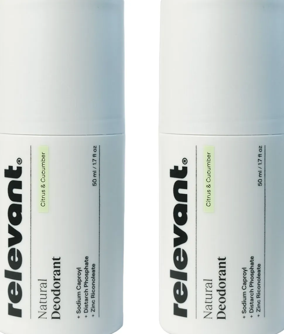 Natural Deodorant Citrus & Cucumber Duo Pack