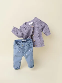 NBFROSE SHAPED R EMB JEANS 5321-YB