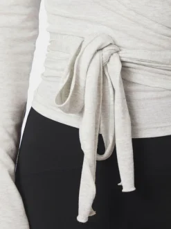 Nia Jersey Wrap Blouse