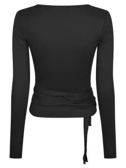 Nia Jersey Wrap Blouse