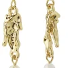 NIYA recycled freshwater pearl earrings gold-plated