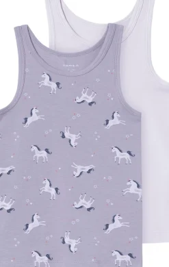 NMFTANK TOP 2P LAVENDER UNICORN NOO
