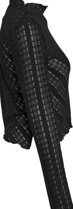 NMKAMI L/S LACE TOP JRS FWD