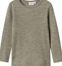 NMNWAX WOOL RIB LS TOP NOOS
