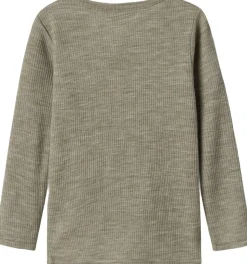 NMNWAX WOOL RIB LS TOP NOOS