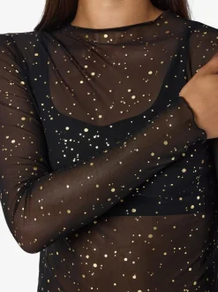 NMSTAR FOIL L/S HIGH NECK MESH JRS