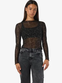 NMSTAR FOIL L/S HIGH NECK MESH JRS