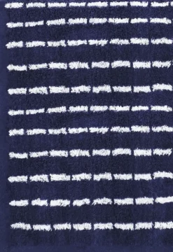 Nuance Håndklæde 70x140 cm mørk blå/hvid