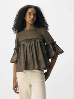 OBJIRA HOPE 3/4 RE O-NECK TOP 141