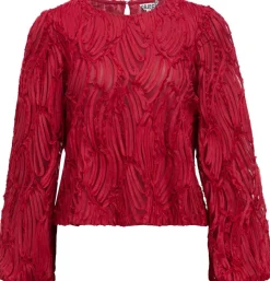 OBJLUCIE L/S RE O-NECK TOP NOOS