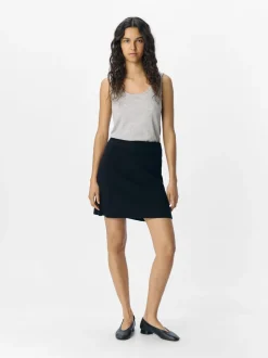 OBJVIOLA MW RE SHORT KNIT SKIRT NOO