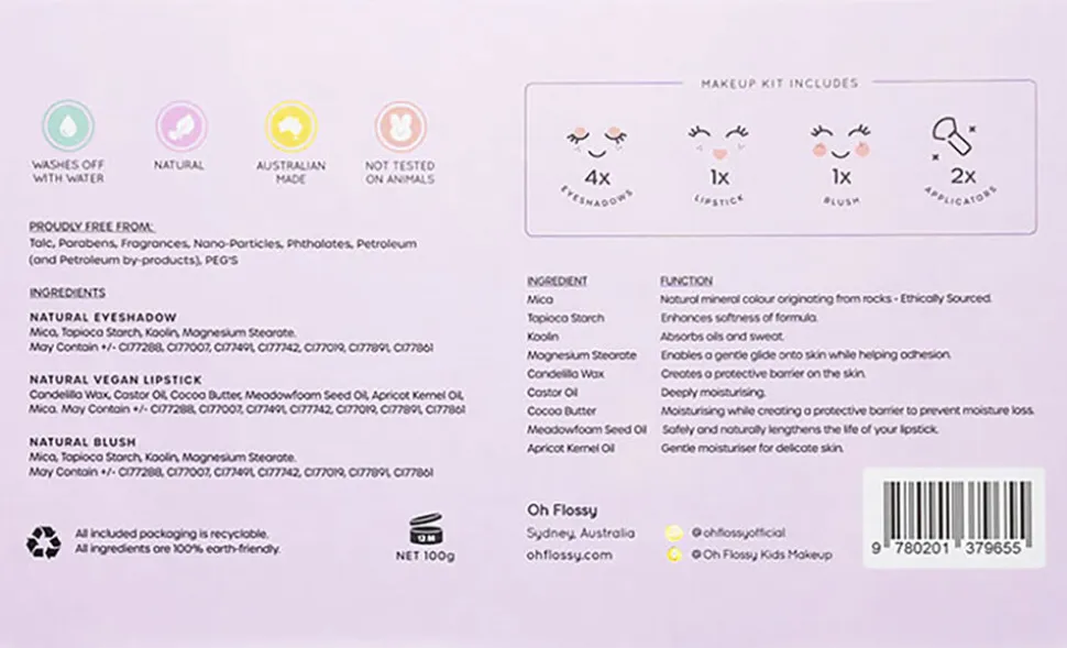 Oh Flossy - Sweet Treat make-up sæt