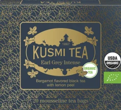 Organic Earl Grey Intense - Box of 20 muslin tea bags - 40gr