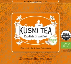 Organic English Breakfast - Box of 20 muslin tea bags - 40gr