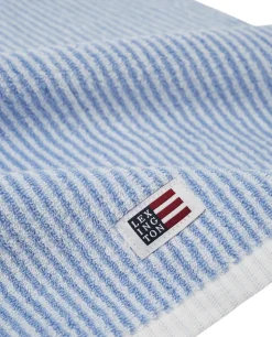 Original Towel White/Blue Striped