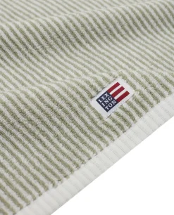Original Towel White/Vintage Green Striped