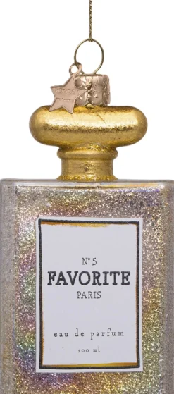 Ornament glas parfume transparent VONDELS