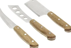 Ostesæt Foresta 3 dele Eg/Rustfrit stål