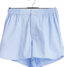 Outline Pyjama Shorts-M/L-Soft blue