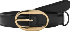 Oval buckle belt