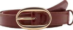Oval buckle belt