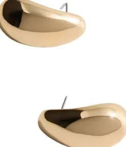 Oval volume earrings