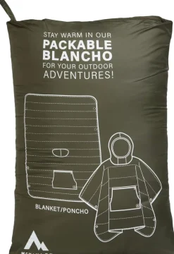 Packable Blanco Poncho