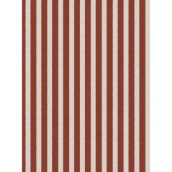 Papirrulle røde striber tekstil-look 5 m/rulle