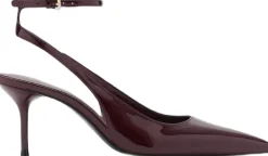 Patent heeled shoes