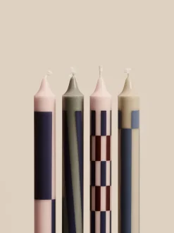 Pattern Candle - Set of 4