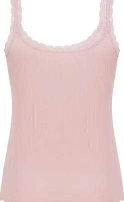 PJ CAMI RIB LACE CONTRAST