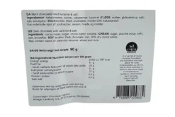 Plade, Mørk chokolade m/ karamel & salt 90 g