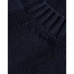 Plain knitted crew neck GOTS/Vegan