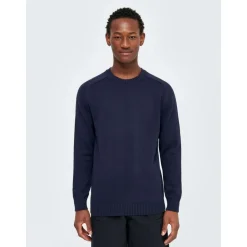 Plain knitted crew neck GOTS/Vegan