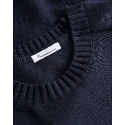 Plain knitted crew neck GOTS/Vegan