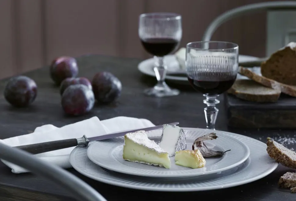 Plissé flad tallerken 20 cm.