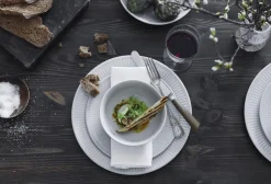 Plissé flad tallerken 20 cm.