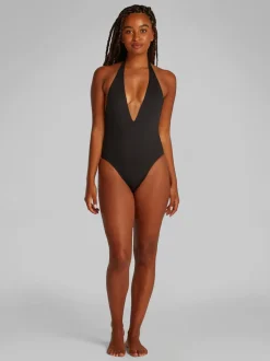 PLUNGE NECKLINE ONE PIECE