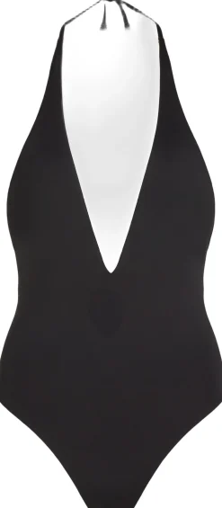 PLUNGE NECKLINE ONE PIECE