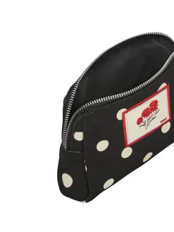 Polka Canvas Pouch Bag