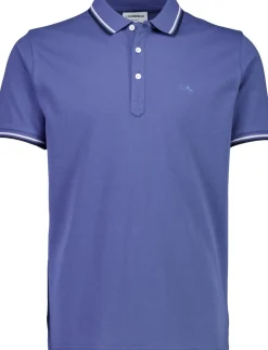 Polo shirt w. contrast piping