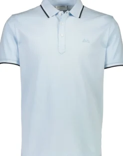 Polo shirt w. contrast piping
